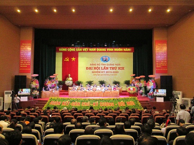 Đại hội đại biểu Đảng bộ tỉnh Quảng Ngãi lần thứ XIX, nhiệm kỳ 2015-2020 - ảnh 1
